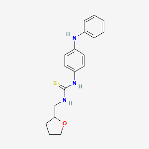molecular formula C18H21N3OS B4086484 1-(4-Anilinophenyl)-3-(oxolan-2-ylmethyl)thiourea 
