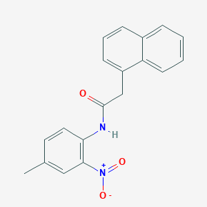 molecular formula C19H16N2O3 B4086636 N-(4-methyl-2-nitrophenyl)-2-naphthalen-1-ylacetamide 