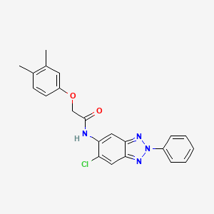 molecular formula C22H19ClN4O2 B4086641 N-(6-chloro-2-phenyl-2H-benzotriazol-5-yl)-2-(3,4-dimethylphenoxy)acetamide 