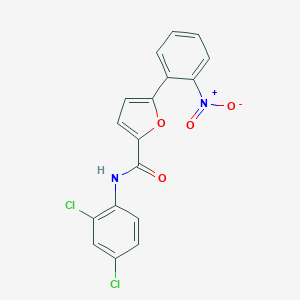 molecular formula C17H10Cl2N2O4 B408812 N-(2,4-dichlorophenyl)-5-{2-nitrophenyl}-2-furamide 