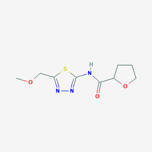 molecular formula C9H13N3O3S B4088233 N-[5-(methoxymethyl)-1,3,4-thiadiazol-2-yl]oxolane-2-carboxamide 