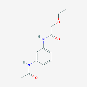 molecular formula C12H16N2O3 B4088756 N-(3-acetamidophenyl)-2-ethoxyacetamide 