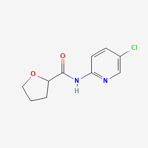 molecular formula C10H11ClN2O2 B4088828 N-(5-Chloropyridin-2-yl)tetrahydrofuran-2-carboxamide 