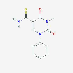3-Methyl-2,4-dioxo-1-phenyl-1,2,3,4-tetrahydropyrimidine-5-carbothioamide