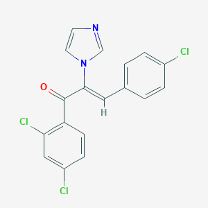 2-Propen-1-one,  3-(4-chlorophenyl)-1-(2,4-dichlorophenyl)-2-(1H-imidazol-1-yl)-,  (Z)-  (9CI)