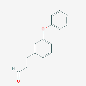 molecular formula C15H14O2 B040908 3-(3-Phenoxyphenyl)propanal CAS No. 122801-83-6