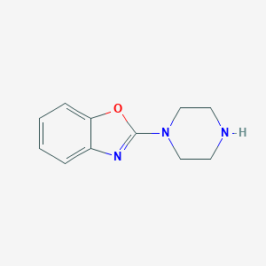 molecular formula C11H13N3O B040911 2-Piperazin-1-yl-benzooxazole CAS No. 111628-39-8
