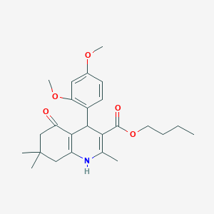 molecular formula C25H33NO5 B409154 Butyl 4-(2,4-dimethoxyphenyl)-2,7,7-trimethyl-5-oxo-1,4,6,8-tetrahydroquinoline-3-carboxylate 