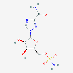 molecular formula C8H13N5O7S B040919 Ribavirin 5'-sulfamate CAS No. 120615-22-7