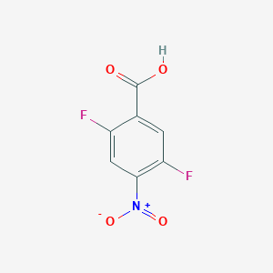 molecular formula C7H3F2NO4 B040929 2,5-Difluoro-4-nitrobenzoic acid CAS No. 116465-48-6