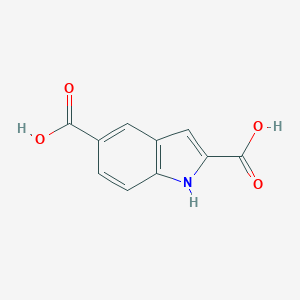 molecular formula C10H7NO4 B040931 1H-indole-2,5-dicarboxylic Acid CAS No. 117140-77-9