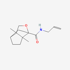molecular formula C14H21NO2 B4093314 N-allyl-3a,6a-dimethylhexahydro-1H-1,4-methanocyclopenta[c]furan-1-carboxamide 