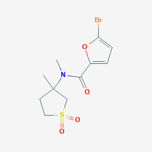 molecular formula C11H14BrNO4S B4093365 5-bromo-N-methyl-N-(3-methyl-1,1-dioxothiolan-3-yl)furan-2-carboxamide 
