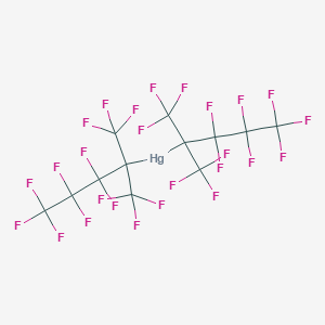 molecular formula C12F26Hg B040939 Bis[1,1,1,3,3,4,4,5,5,5-decafluoro-2-(trifluoromethyl)pentan-2-yl]mercury CAS No. 120674-92-2
