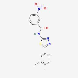 molecular formula C17H14N4O3S B4094226 N-[5-(3,4-dimethylphenyl)-1,3,4-thiadiazol-2-yl]-3-nitrobenzamide 