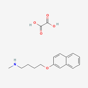 molecular formula C17H21NO5 B4094384 N-methyl-4-naphthalen-2-yloxybutan-1-amine;oxalic acid 