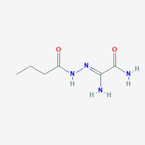 molecular formula C6H12N4O2 B040946 2-(2-Butyrylhydrazino)-2-iminoacetamide CAS No. 112032-70-9
