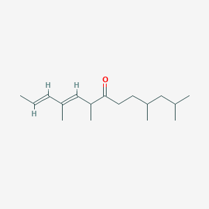 molecular formula C17H30O B040947 (2E,4E)-4,6,10,12-Tetramethyl-2,4-tridecadien-7-one CAS No. 121981-51-9