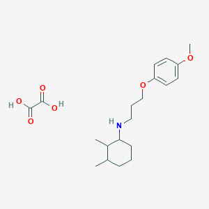 molecular formula C20H31NO6 B4094870 N-[3-(4-methoxyphenoxy)propyl]-2,3-dimethylcyclohexan-1-amine;oxalic acid 
