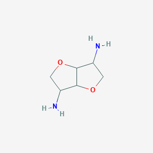 molecular formula C6H12N2O2 B040949 Hexahydrofuro[3,2-b]furan-3,6-diamine CAS No. 125335-70-8