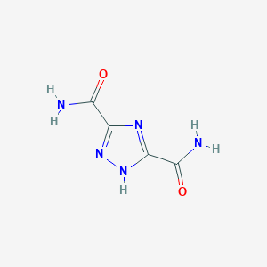 molecular formula C4H5N5O2 B040954 1H-1,2,4-Triazole-3,5-dicarboxamide CAS No. 111340-55-7