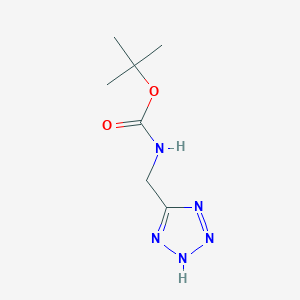 molecular formula C7H13N5O2 B040956 tert-Butyl (2H-tetrazol-5-ylmethyl)carbamate CAS No. 115894-70-7