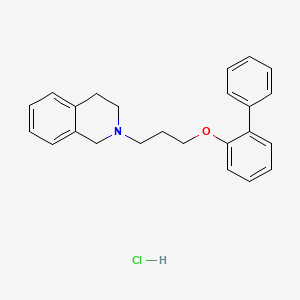 molecular formula C24H26ClNO B4095679 2-[3-(2-phenylphenoxy)propyl]-3,4-dihydro-1H-isoquinoline;hydrochloride CAS No. 1049713-12-3