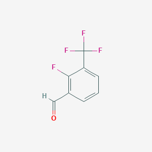molecular formula C8H4F4O B040959 2-Fluoro-3-(trifluoromethyl)benzaldehyde CAS No. 112641-20-0