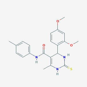 4-(2,4-dimethoxyphenyl)-6-methyl-N-(4-methylphenyl)-2-thioxo-1,2,3,4-tetrahydro-5-pyrimidinecarboxamide