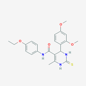 4-(2,4-dimethoxyphenyl)-N-(4-ethoxyphenyl)-6-methyl-2-thioxo-1,2,3,4-tetrahydro-5-pyrimidinecarboxamide