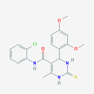 N-(2-chlorophenyl)-4-(2,4-dimethoxyphenyl)-6-methyl-2-sulfanylidene-3,4-dihydro-1H-pyrimidine-5-carboxamide