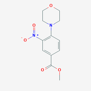 molecular formula C12H14N2O5 B409607 Methyl 4-(morpholin-4-yl)-3-nitrobenzoate CAS No. 26577-60-6