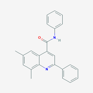 6,8-dimethyl-N,2-diphenylquinoline-4-carboxamide