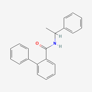 molecular formula C21H19NO B4096238 2-phenyl-N-(1-phenylethyl)benzamide 