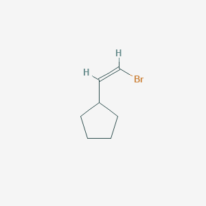 molecular formula C7H11Br B040967 Cyclopentane, (2-bromoethenyl)-, (Z)-(9CI) CAS No. 123240-92-6