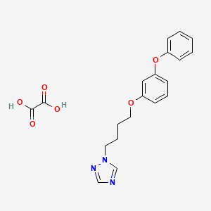 molecular formula C20H21N3O6 B4096717 Oxalic acid;1-[4-(3-phenoxyphenoxy)butyl]-1,2,4-triazole 