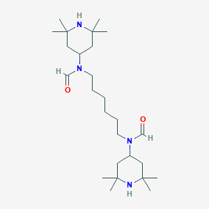 molecular formula C26H50N4O2 B040972 Formamide, N,N'-1,6-hexanediylbis[N-(2,2,6,6-tetramethyl-4-piperidinyl)- CAS No. 124172-53-8
