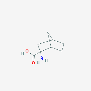 molecular formula C8H13NO2 B040974 2-Aminobicyclo[2.2.1]heptane-2-carboxylic acid CAS No. 20448-79-7