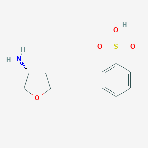 molecular formula C11H17NO4S B040978 (R)-3-Aminotetrahydrofuran tosylate CAS No. 111769-27-8