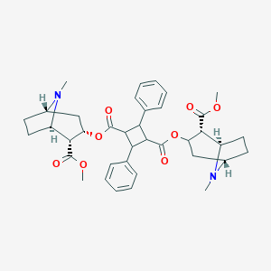 molecular formula C38H46N2O8 B040986 epsilon-Truxilline CAS No. 113350-55-3