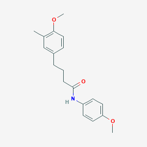 molecular formula C19H23NO3 B409872 4-(4-methoxy-3-methylphenyl)-N-(4-methoxyphenyl)butanamide 