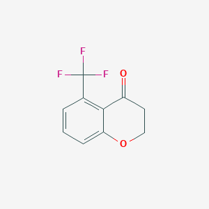 molecular formula C10H7F3O2 B040988 5-(Trifluoromethyl)chroman-4-one CAS No. 111141-06-1
