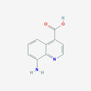 molecular formula C10H8N2O2 B040990 8-Aminoquinoline-4-carboxylic acid CAS No. 121689-23-4