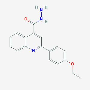 molecular formula C18H17N3O2 B409901 2-(4-Ethoxyphenyl)quinoline-4-carbohydrazide CAS No. 51842-78-5