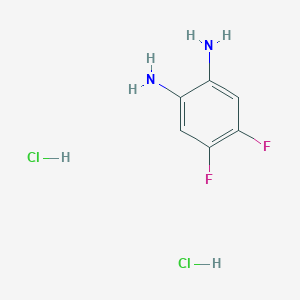 molecular formula C6H8Cl2F2N2 B040991 4,5-Difluoro-o-phenylenediamine dihydrochloride CAS No. 123470-46-2