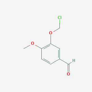 molecular formula C9H9ClO3 B409913 3-(Chloromethoxy)-4-methoxybenzaldehyde 