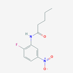 molecular formula C11H13FN2O3 B409947 N-(2-fluoro-5-nitrophenyl)pentanamide 