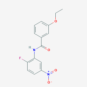 molecular formula C15H13FN2O4 B409948 3-ethoxy-N-(2-fluoro-5-nitrophenyl)benzamide 