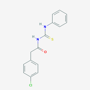 molecular formula C15H13ClN2OS B409971 N-[(4-chlorophenyl)acetyl]-N'-phenylthiourea 