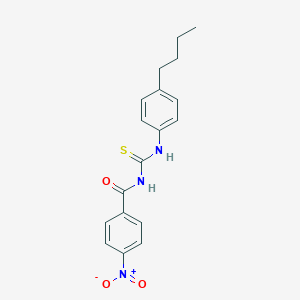 molecular formula C18H19N3O3S B409997 N-(4-butylphenyl)-N'-{4-nitrobenzoyl}thiourea 
